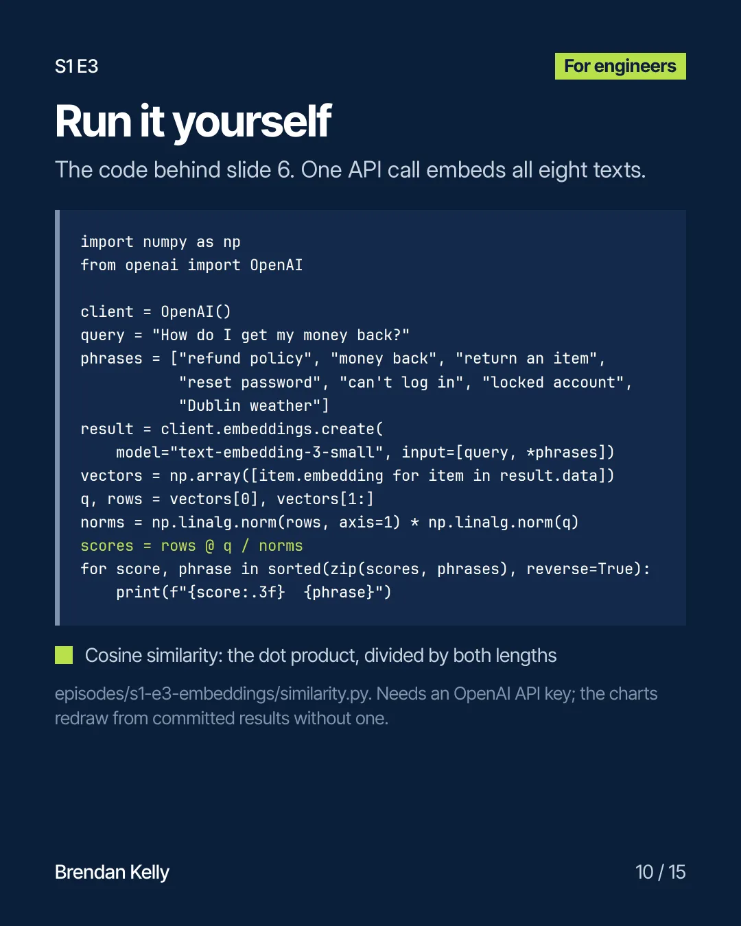 Slide 10 of 15, For engineers.