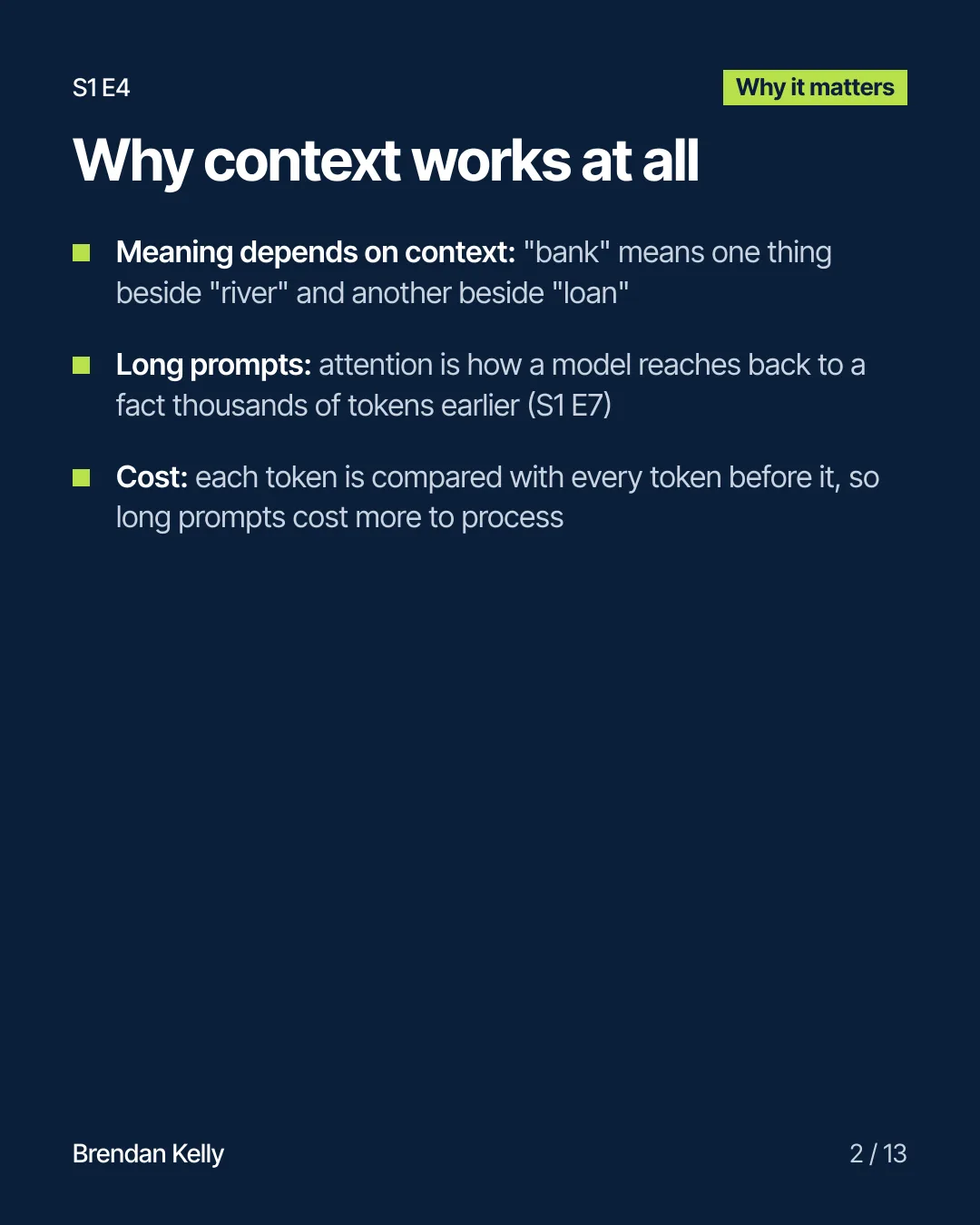 Slide 2 of 13, Why it matters.