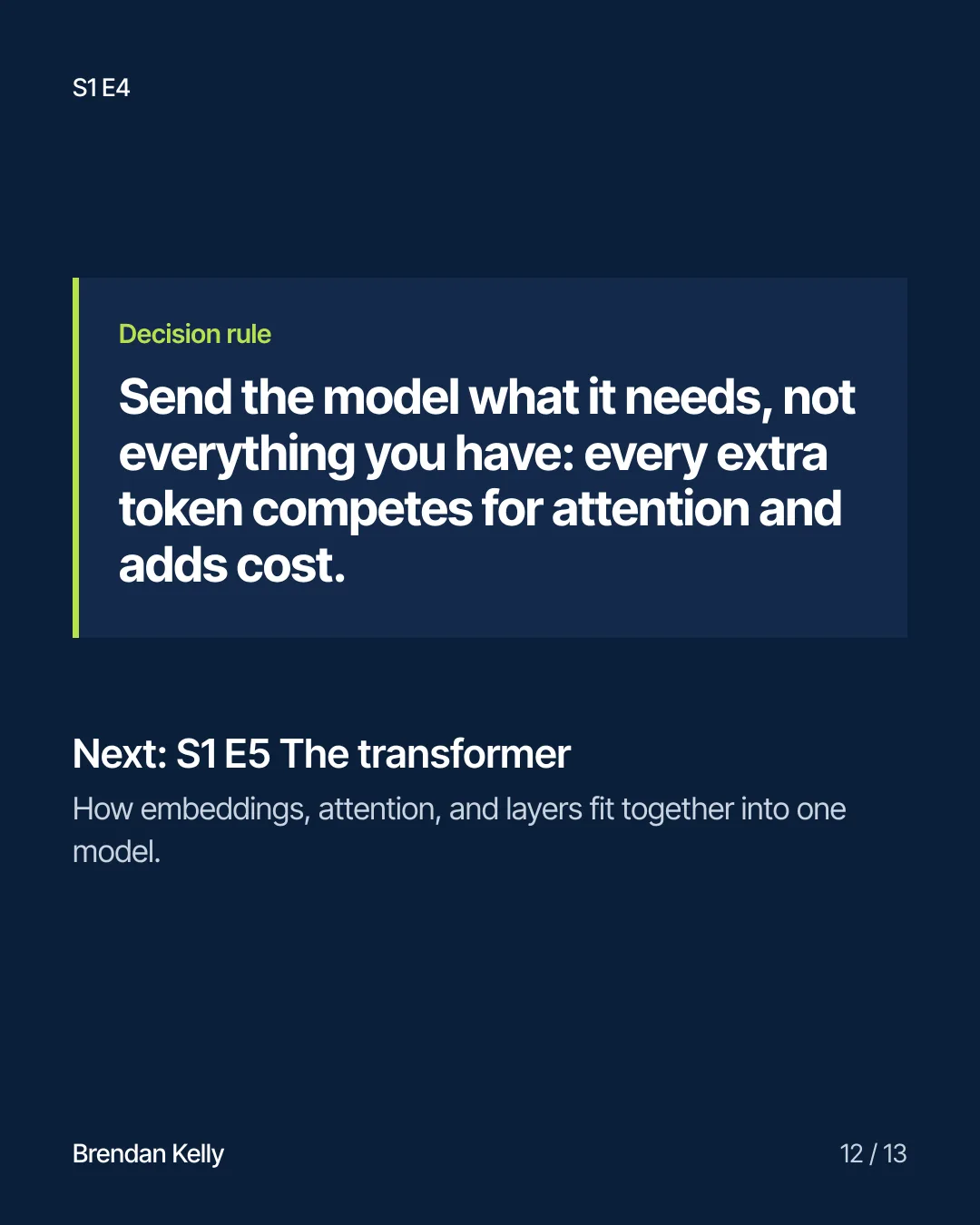 Slide 12 of 13, Decision rule.