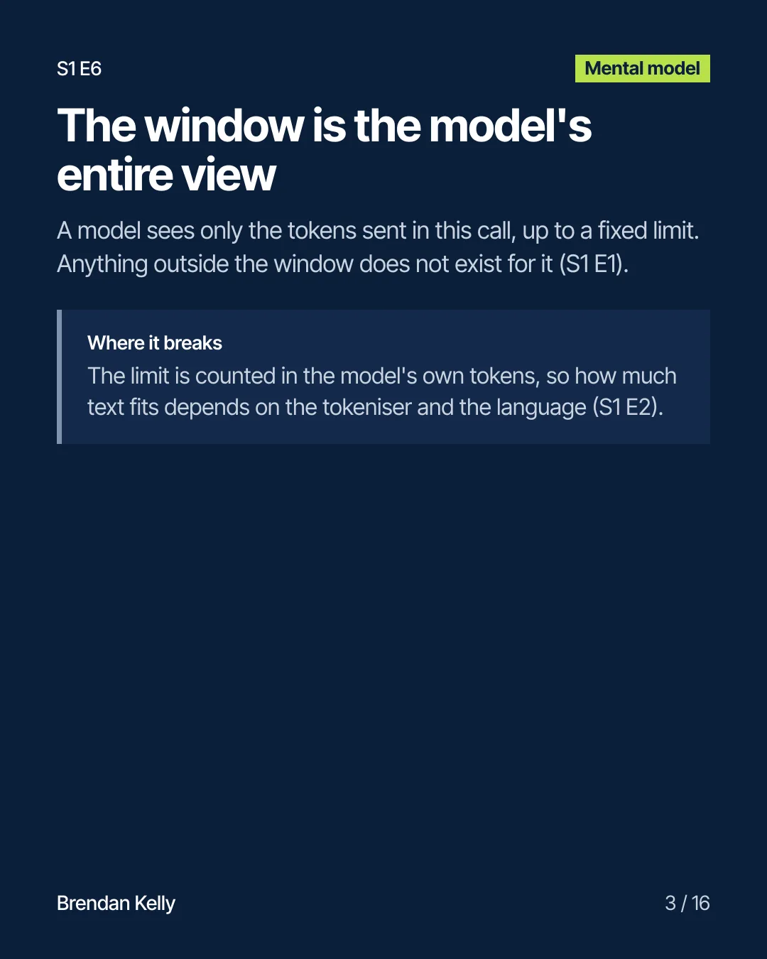 Slide 3 of 16, Mental model.