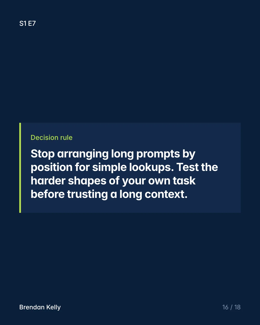 Slide 16 of 18, Decision rule.