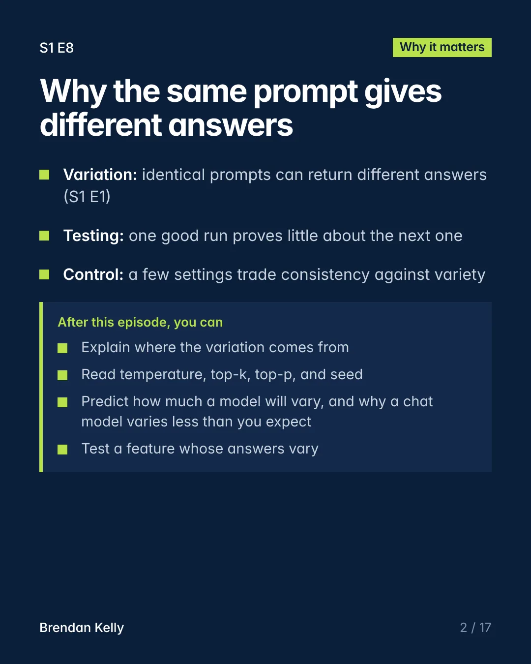 Slide 2 of 17, Why it matters.