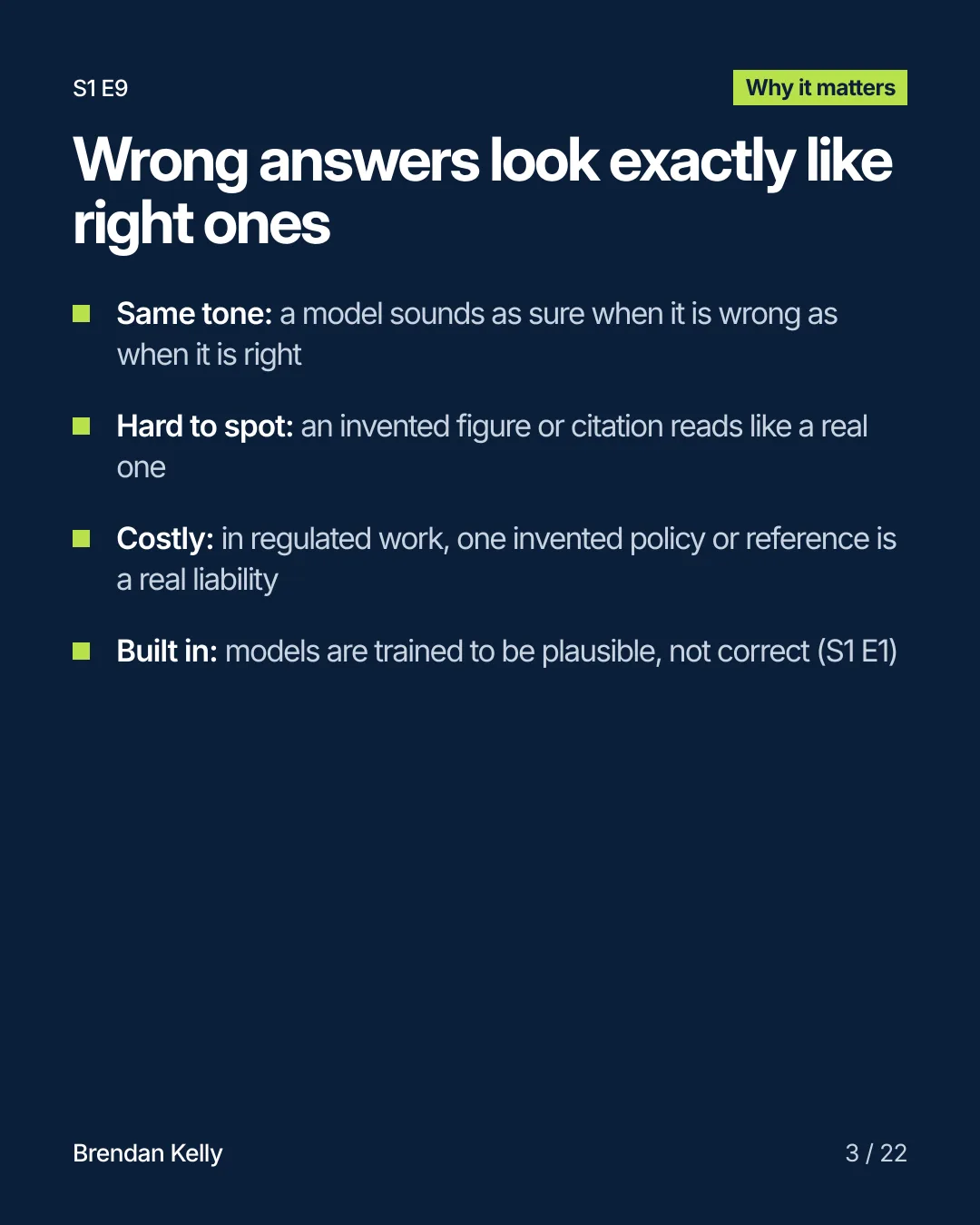 Slide 3 of 22, Why it matters.