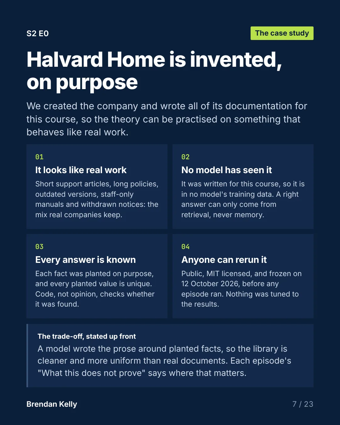 Slide 7 of 23, The case study.